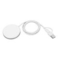 Miniatyrbild 2 av 8: 3 i 1 Magnetisk Trådlös Laddare Magnetisk Dubbelsidig Trådlös Laddstation för IPhone 14 13 12 Serien