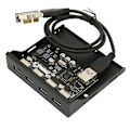 Miniatyrbild 6 av 8: PCIE till USB 3.0 PC-frontpanel 4 portar 5Gbps PCIE USB-adapter Stöd för varmkoppling 3,5 tum USB3.0 frontpanel för Windows