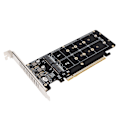 Miniatyrbillede 8 af 8: PCIE X16 til M.2 M KEY Udvidelseskort NVMEx4 SSD 2U Server RAID Array Udvidelseskort med LED-indikator