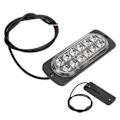 Miniatyrbillede 7 af 8: 12V 12LED-blink Blinklys Nødadvarselslampe Gul belysning til bilmotorcykellastbil