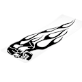 Miniatyrbild 1 av 7: 2st Universal Motorcykel Gas Tank Skelett Flames Badge Dekal klistermärken