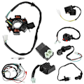Miniatyrbillede 1 af 8: Elektrisk ledningsnet Relæ Ensretter Magneto Stator til GY6 125cc 150cc