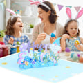 Miniatyrbilde 5 av 5: Påske 3D gratulasjonskort 3D ferie gratulasjonskort Kanin egg papirskulptur gratulasjonskort God påske pop-up gratulasjonskort
