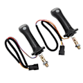 Miniatyrbillede 5 af 8: 2 stk. 3-knaps Gravemaskine Joystick Greb 6-polet Aluminium Legering til Doosan DH DX150 215 225 300 370‑9C