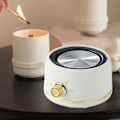 Miniatyrbillede 3 af 4: Lys Smelte Varmer Aromaterapi Lys Smelte Varmeplade Lys Brænder Stue Elektrisk Lys Varmer white