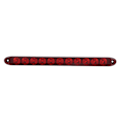 Miniatyrbilde 5 av 8: 12V 11 LED bremselys baklys Rød polykarbonatlinse stripeform for lastebiler Tilhengere Lastebil