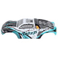 Miniatyrbilde 4 av 8: RC Bilkarosseri PVC Reservedeler Høy Slagfasthet Karosseriramme for SCY 16101PRO 1/16 RC Biler Cyan