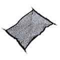 Miniatyrbild 4 av 8: Bil Nylon Elastiskt Mesh 4 Krok Bakre Trunk Lastförvaring Näthållare Ersättning för Tesla Model X 2015 till 2023