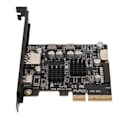 Pikkukuva 7 / 8: PCIe Type C -kortti 10 Gbps Nopea kullattu pinni Etutyyppi E PCIE USB3.2 -laajennuskortti pöytätietokoneelle
