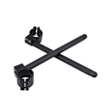 Miniatyrbillede 4 af 8: 2 stk. 41 mm/1,6 tommer styrforhøjer Klemmebeslag Ergonomisk aluminiumslegering Motorcykelmodifikation