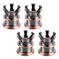 Pikkukuva 3 / 8: 4 kpl Moottorin ruuvikorkit Suojukset Crown Styling Sopii XL883/Big Twin 1340 Evo/Twin Cam -malleihin Pronssi