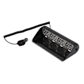 Miniatyrbilde 1 av 8: LED-blinklys 7 blinkmoduser 24 LED-dioder IP67 Vanntett 6000K Klar sikt Universal for 12V kjøretøy