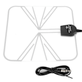 Miniatyrbillede 7 af 8: Auto HD Digital antenne Analog signalmodtager Mobilantenne Klar stemmekvalitet UniversalFM