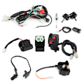 Miniatyrbild 1 av 8: Elektrisk startmotor ledningsnätssats Tillbehör Passar för GY6 125cc 150cc fyrhjuling ATV