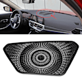 Miniatyrbild 3 av 8: Aluminiumlegering svart konsol Dashboard Högtalarskydd Trim Passar för 3 serier G20 G28 2020