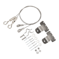Miniatyrbillede 5 af 8: 2 stk. Luck Spærre Dør Snor Kabel Justerbar 304 Rustfrit stål Wire Sling Kabel til RV Yacht