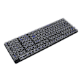 Miniatyrbilde 6 av 8: 132 Taster for Mekanisk Tastatur CBSA Høyde Transparent Ergonomisk DIY Klare Taster Hvite Blå Bokstaver