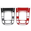 Miniatyrbild 2 av 8: Carbon Fiber Car Center Console Gear Shift Panel Cover Trim för Audi A4