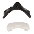 Miniatyrbillede 5 af 8: Aktiv Luftcirkulation Ansigtsinterface til Oculus Quest 2 Erstat Silikone Ansigtsdæksel Pad PU Læder