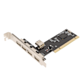 Miniatyrbilde 2 av 8: PCI til USB2.0 Intern Utvidelseskort 5 Port 480Mbps Plug and Play 4 Eksterne 1 Intern PCI Utvidelse til USB Adapter Hub