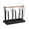 Miniatyrbilde 1 av 4: Flaskeholder, Oppvaskstativ for Flasker, 6 Flaskers Stativ, Metall Koppholder med Dryppbrett og Flasketørker for Flasker og Kopper