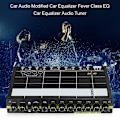 Miniatyrbillede 8 af 8: Bilradio Modificeret grafisk Equalizer EQ 7s Bilradiotuner med 3,5 mm Aux in & rat