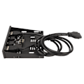 Miniatyrbild 4 av 8: USB-frontpanel USB 3.0 med 4 portar Stabil överföring Stöder snabbkoppling 3,5 tum frontpanel för datorchassi