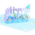 Miniatyrbild 2 av 5: Påsk 3D gratulationskort 3D helg gratulationskort Kanin ägg pappersskulptur gratulationskort Glad Påsk pop-up gratulationskort