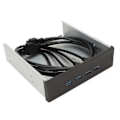 Miniatyrbilde 2 av 8: 5,25 tommers USB 3.0 Frontpanel Hub 4 porter 5 Gbps høy hastighet 19-pinners USB Frontpanel Hub for PC-datamaskin