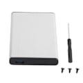 Miniatyrbillede 1 af 8: USB3.0 Harddisk-kabinet Portable 2,5 tommer SATA Aluminium Legering Computer Harddisk-kasse Sølv