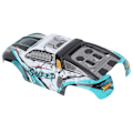Miniatyrbilde 2 av 8: RC Bilkarosseri PVC Reservedeler Høy Slagfasthet Karosseriramme for SCY 16101PRO 1/16 RC Biler Cyan