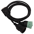 Miniatyrbild 5 av 8: Y delad diagnoskabel 6PIN 9PIN stabil överföring flexibel 121891 diagnoskabeladapter för DLA+2