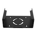 Miniatyrbilde 6 av 8: Veggfeste for Set Top Box i Aluminiumlegering, Rustfri, Skruemontering, for iOS TV, Svart