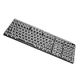 Miniatyrbild 8 av 8: Keycap Set 132 Tangenter Högtransparent PC CBSA Höjd Matt Ergonomisk DIY Ersättningsknappar för Mekaniskt Tangentbord Vit