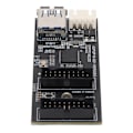 Miniatyrbillede 4 af 8: USB3.2 GEN1 Adapterkort 5Gbps Transmission Stabil Bredt Kompatibel 19PIN til 2 Port 19PIN Kort til Desktop Bundkort