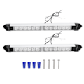 Pikkukuva 1 / 8: 2 kpl RV LED -verannan markiisin valo DC 12V - 24V Energiaa säästävä ulkokäyttöön tarkoitettu markiisin valonauha kuorma-autoihin asuntovaunuihin perävaunuihin