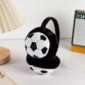 Miniatyrbild 2 av 3: Öronmuffar Vinter Pojkar Flickor Fotboll Öronmuffar Varma Mjuka Tjocka Justerbara