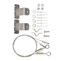 Miniatyrbillede 8 af 8: 2 stk. Luck Spærre Dør Snor Kabel Justerbar 304 Rustfrit stål Wire Sling Kabel til RV Yacht