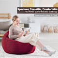 Miniatyrbillede 2 af 5: Lazy sofa ekstra stor sækkestol sofasæt indendørs lazy recliner egnet til voksne og børn