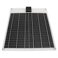 Miniatyrbild 3 av 8: 20W 5V 12V Solpanel Dual Output Monokristallin Power Generator Panel Batteriladdarsats för bilbåtssläp RV Vit