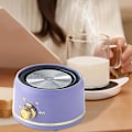 Miniatyrbillede 3 af 4: Lys Smelte Varmer Aromaterapi Lys Smelte Varmeplade Lys Brænder Stue Elektrisk Lys Varmer purple
