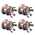 Pikkukuva 6 / 8: 4 kpl Moottorin ruuvikorkit Suojukset Crown Styling Sopii XL883/Big Twin 1340 Evo/Twin Cam -malleihin Pronssi