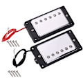 Pikkukuva 1 / 8: Sillan ja kaulan kromi humbucker-mikrofonisarja asennusruuveilla LP-kitaroille