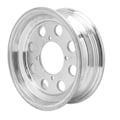 Miniatyrbilde 2 av 8: Motorsykkel forhjulsfelg aluminiumslegering polert hjul Vakuumfelgbytte for Monkey Z50 Q50 8in dekk