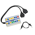 Miniatyrbillede 1 af 8: OBD2 Breakout Box Højtydende Pinout Detektor Universal til bil OBD Line Signal Transmission