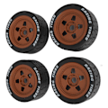 Miniatyrbilde 3 av 8: 4 stk 1/7 RC Bil Dekk Svart og Kaffe RC Bil Gummi Dekksett for ARRMA for INFRACTION for FELONY Flat Sports Car