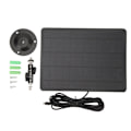Miniatyrbild 1 av 8: RV Solpanel Mono Högeffektiv Solar Batteriladdarpanel med fäste 3 meter Laddkabel för RV utomhuskameraövervakning 10W Square