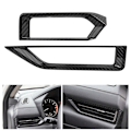Miniatyrbild 7 av 8: 2 st/set Kolfiberstil främre sidoluftventil Trim passar för Nissan Sylphy Sentra 2020