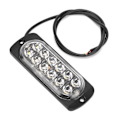 Miniatyrbillede 2 af 8: 12V 12LED-blink Blinklys Nødadvarselslampe Gul belysning til bilmotorcykellastbil