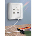 Miniatyrbilde 3 av 4: Typ-C USB-vegglader Ladekontakt med USB-port 4-Port USB+Typ-C Strømskinne